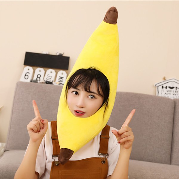 Wicked Kostymer Vuxen Unisex Rolig Banan Gul Hatt Nyhet