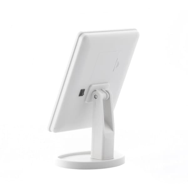 Justerbart makeupspejl med LED-belysning