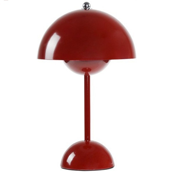 Dimbar sladdlös bordslampa 3-vägs sladdlös lampa för läsning, nattlampa Vinröd Wine Red