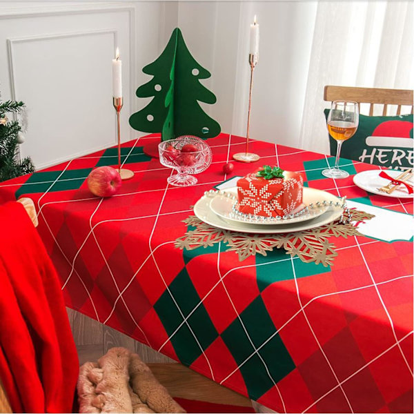 3 stycken julsnöflinga platsmattor i guldmetall, semestervinyl bordsmattor, tvättbara, lämpliga för semester (guld) Gold