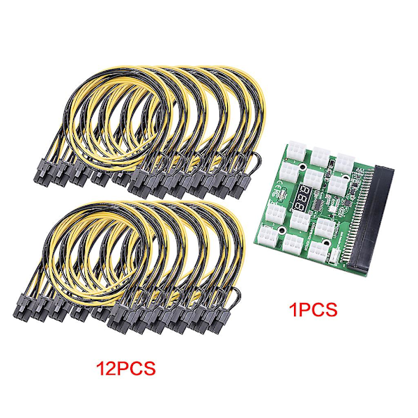 GPU Breakout Board + 12 stk. 6-pin til 8-pin kabel 20cm/50cm