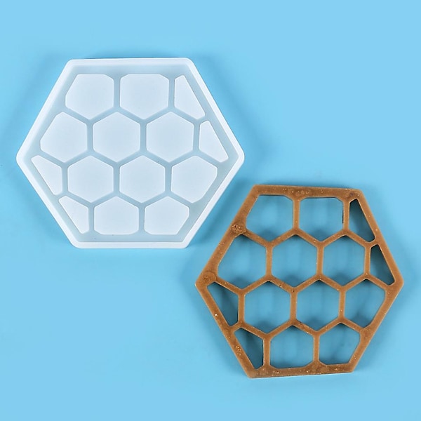 Epoxy Coaster Form Bi Honningkage Form DIY Agat Coaster Måtte Hjem