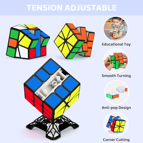 Maomaoyu Square One Cube Magic Speed Cube Svart