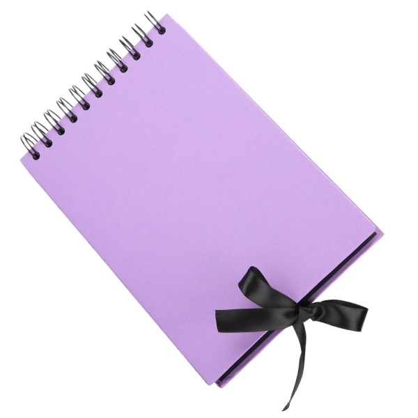 Selvklebende papiralbum edle foto gjenbrukbare sider lilla purple