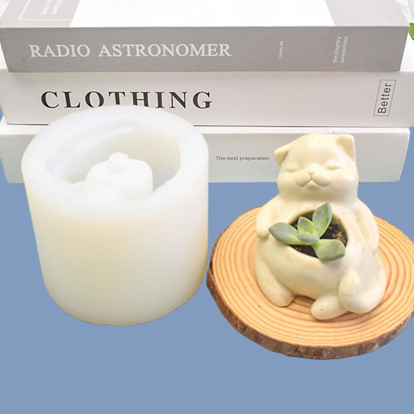 Epoxyform för Sukkulenter, Blomkruka i Silikon, Spegel Resin