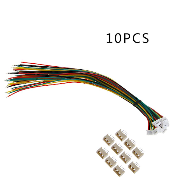Mini Micro 1.25mm Jst T-1 4-pinners Kontakt Med Ledning X 10 Sett