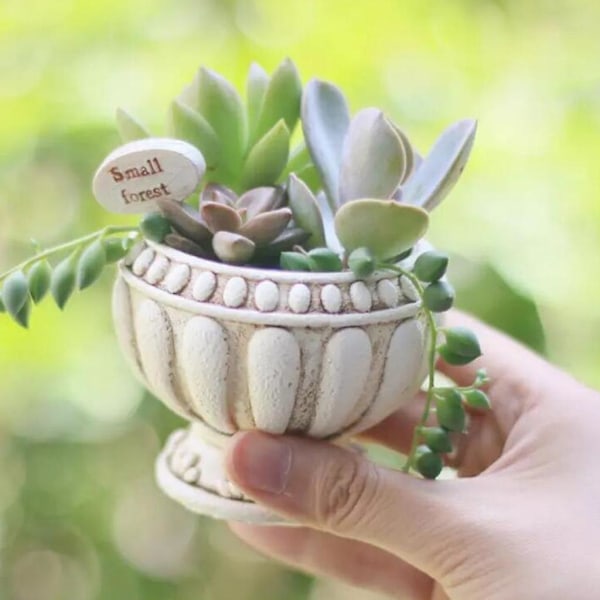 Romersk Søjle Blomsterpotte Støbning Silikoneform DIY Håndværk Fremstilling