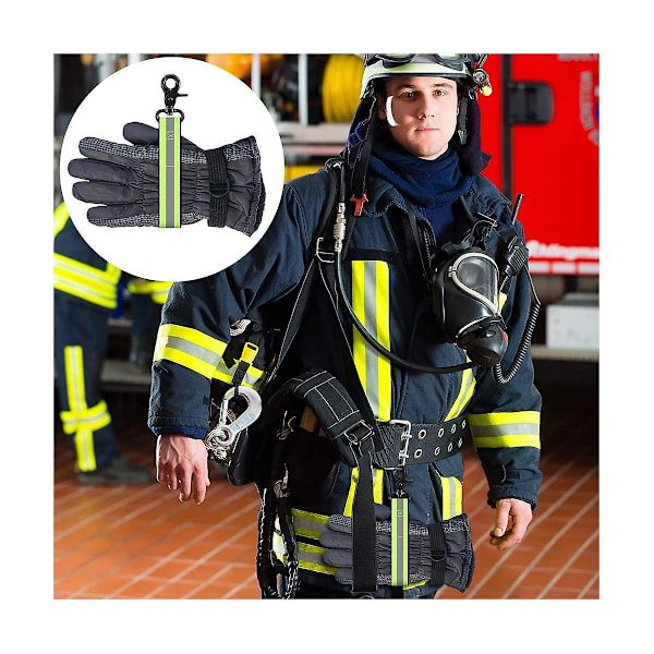 4 Stykker Brandmandshandske Rem Sikkerhedshandske Holder Handskeklips