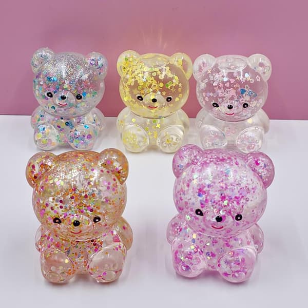 Karhulelu Glitter Nallekarkki Needoh e Eläinlelu 7.5CM