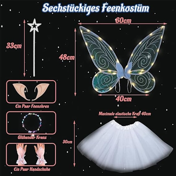 Barnfjärilsvingar, flickfjärilsvingar, flickbarn fjärilsvingar, barnkläder fjärilsvingar