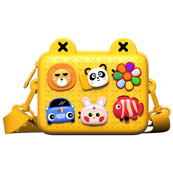 Børns lille taske EVA piger mini mode skuldertaske børns trend DIY tegneserie messenger taske sød nytårsgave Mango yellow