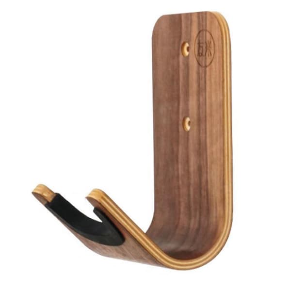 Gitarr- och skateboardväggfäste, unik design, böjt trä, gitarrhängare