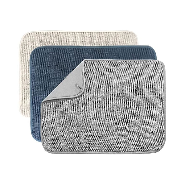 Diskmatta, absorberande Mikrofiber Diskavloppsmattor För Kök