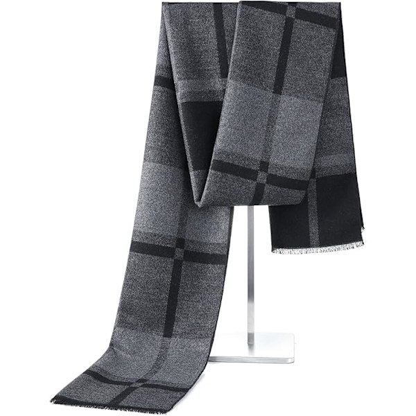 Herre Faux Cashmere Termisk Skjerf Myk Bomull Langt Skjerf Komfortabelt Varmt Høst Vinter Skjerf