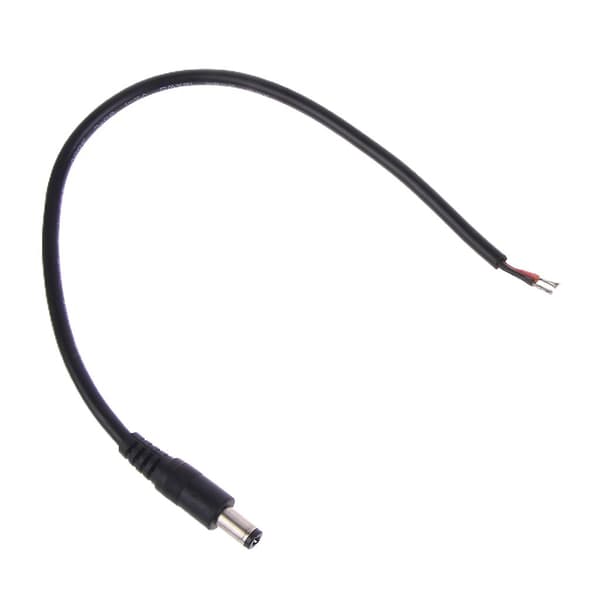 5.5mmx 2.1mm DC- Strømkabel Pigtail 12v 10a 120w DC Strømplugg