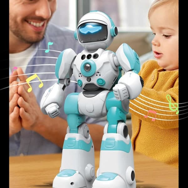 AI Stemmerobot for barn, musikkdans og RC programmerbar leke blå Blue