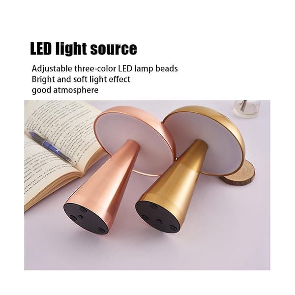 LED Lys Bar Bord Sopplamper Berøringsdimming USB-Lading