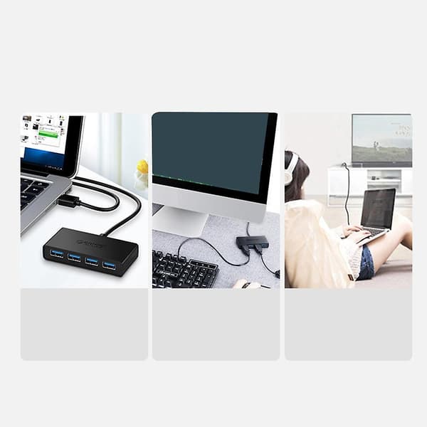 Höghastighets Hub USB Adapter USB 3.0 4 Portars Extern Splitter För