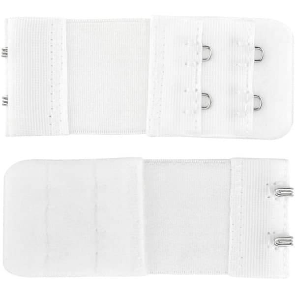 BH-förlängare Dubbla hyskor Vit/Svart/Beige 3-pack