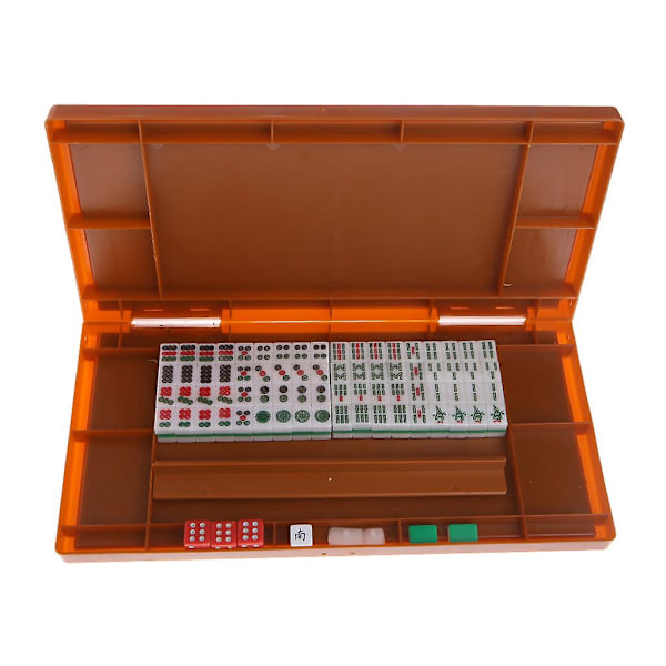 Bärbart Mini 144 Mahjong Set Mah Jong Bord Traditionellt Spel Tr