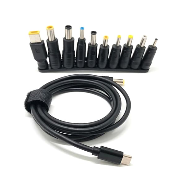 Usb - DC 5.5x2.5mm pistoke latauskaapeli Usb C - DC virta