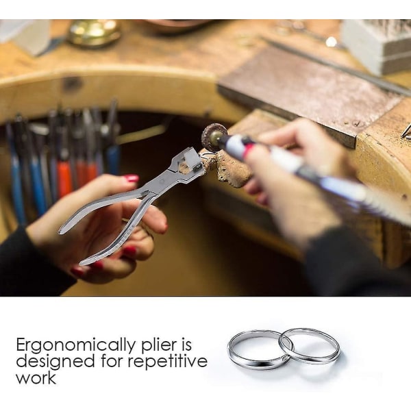 Smycketång för armband, smycken reparationsverktyg formning böjning nylon käftar ringtång
