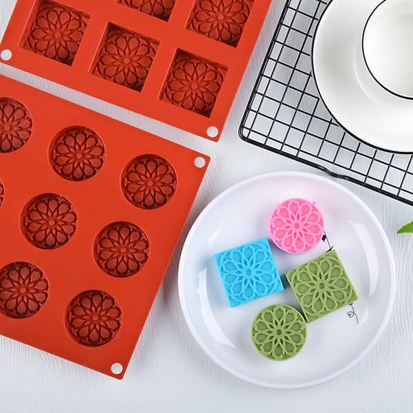 Silikon Sjokoladeform Bakeform Blomsterform Kake Dekorering