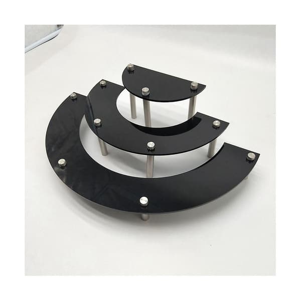 Akryl Display Stand, 3-lags Sort Cupcake Stand Display