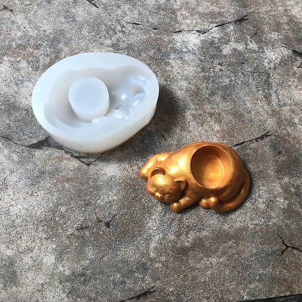 Ljusstake Silikonform Epoxiharts Ljus Silikonform Ljusstake
