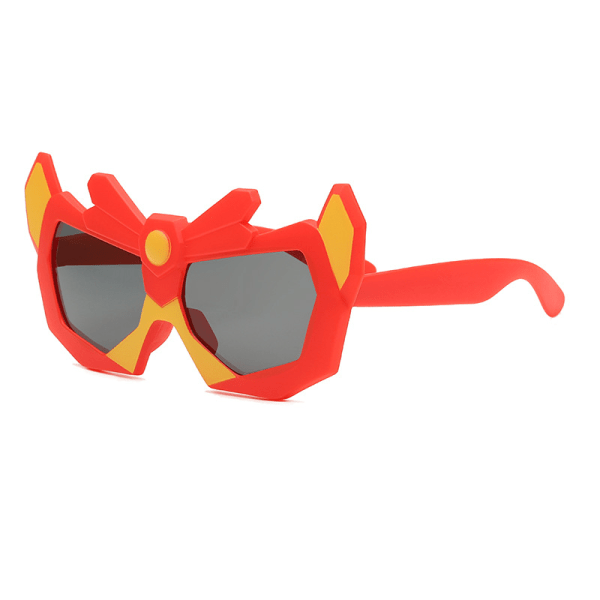 Barnsolglasögon Tecknade polariserade barnglasögon Solskyddsspegel Uv-skydd Barnglasögon red