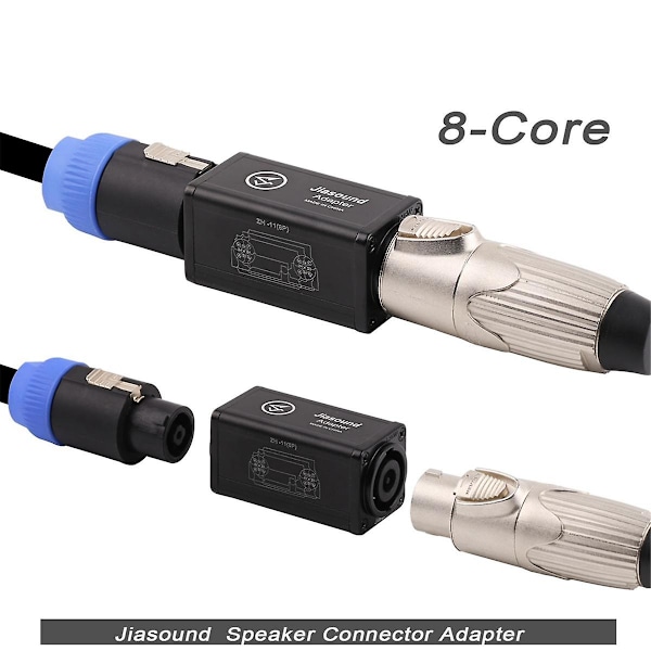 8-nastainen audioliitinsovitin Led-virtaliitin AC-sovitin suora jatko