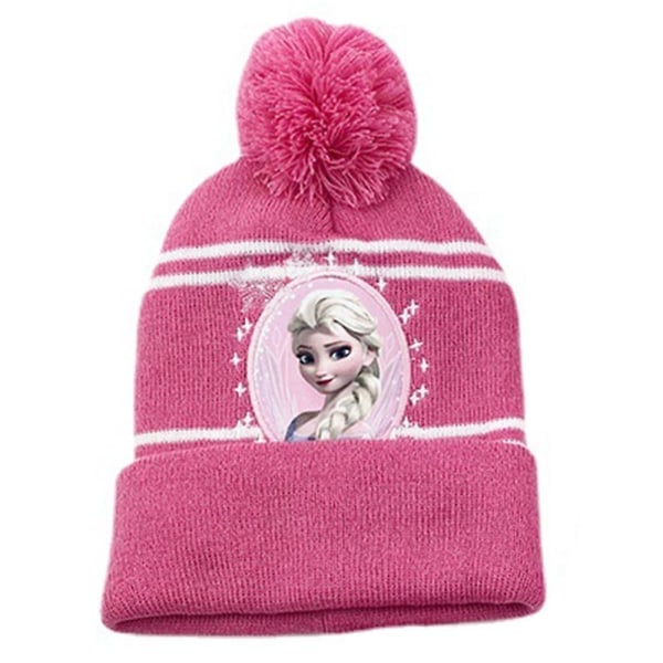 3-pack Barnens Frost Hatt, Halsduk och Vantar Set - Anna och Elsa Tillbehör