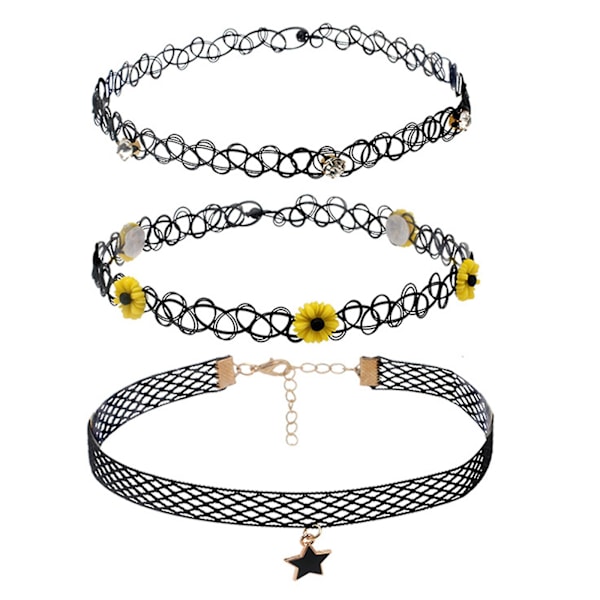 Lolita Choker Goottilaiset Jalkarenkaat Goth Punk Sukkanauhavyö Reisirengas