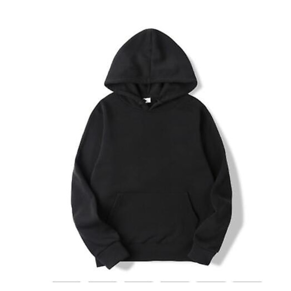 Huvtröjor Herr Tjockt tyg Solid Basic Sweatshirts Kvalitet Jogger Texture Pullovers black 4XL