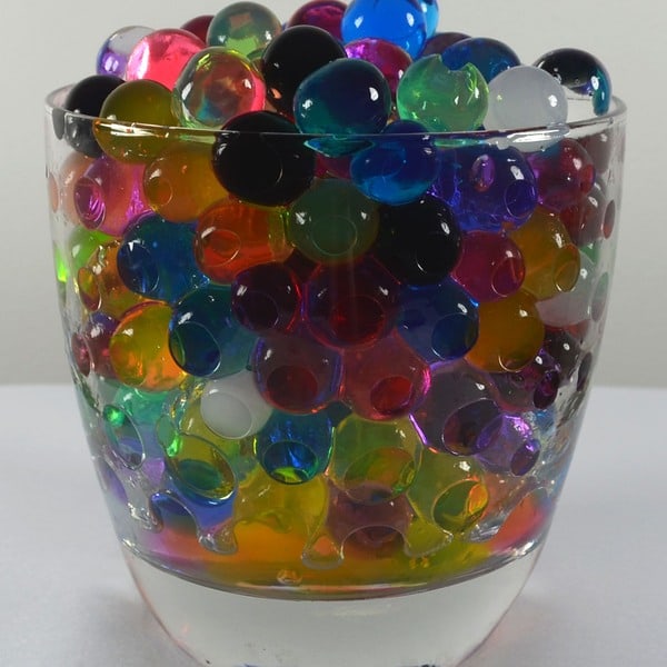 5000 pakke Vannkrystaller 5 farger 0.8-1 cm multicolor