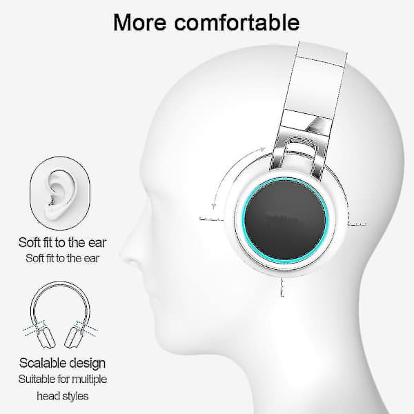 Bluetooth hovedtelefoner, trådløse Bluetooth hovedtelefoner, foldbare trådløse Bluetooth hovedtelefoner
