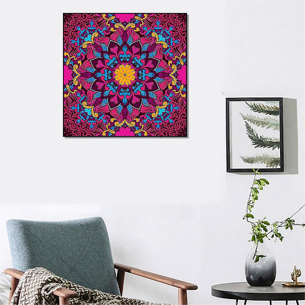 6 kpl DIY 5D Mandala timanttimaalaussarjat täysi pora Reinille