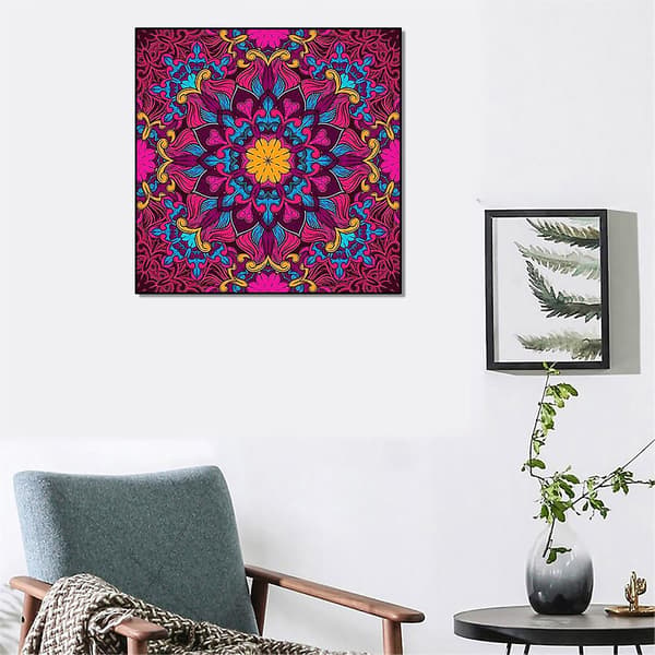 6-pack DIY 5D Mandala Diamantmålningskit Full Drill För Rhine