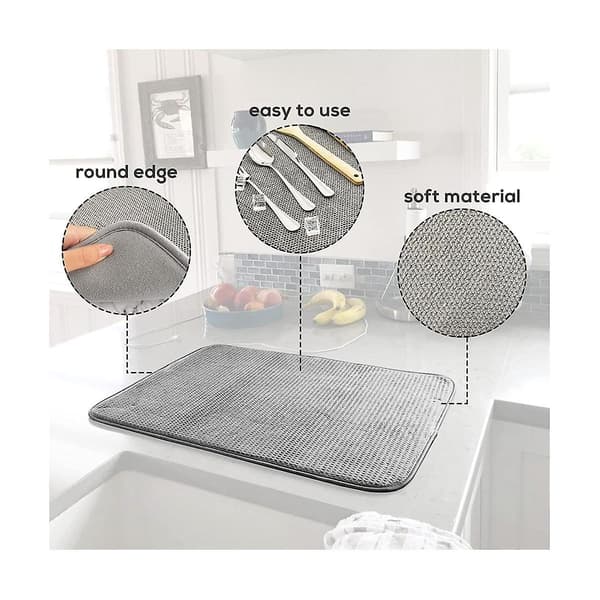 Opvaskemåtte, absorberende mikrofiber opvaskemåtter til køkken
