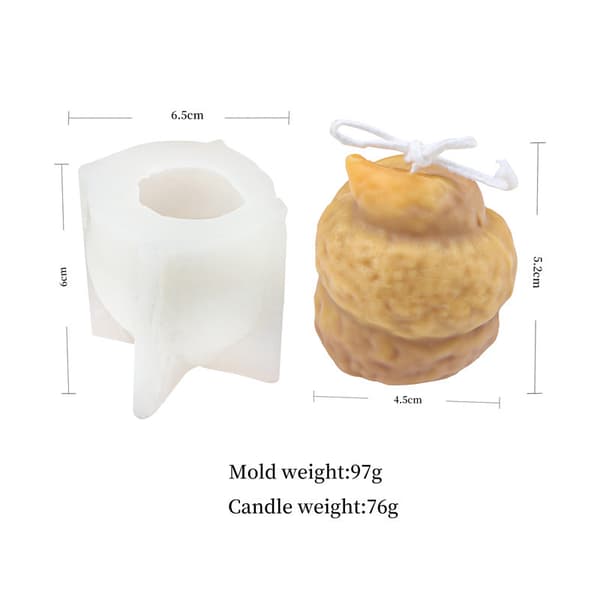 3D Bæsj Lys UV Krystall Epoksy Form DIY Aromaterapi Gips S