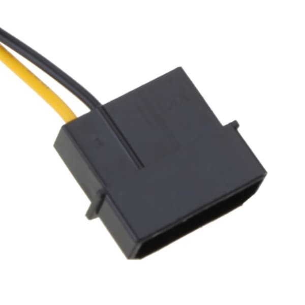 4-pin Molex/IDE til 3-pin for CPU/chassis/kabinettvifte strømkontakt