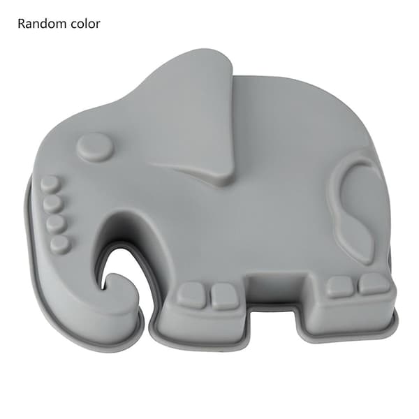 Til Kreativ 3d Silikone Kageform Dyreform Elefant Til B