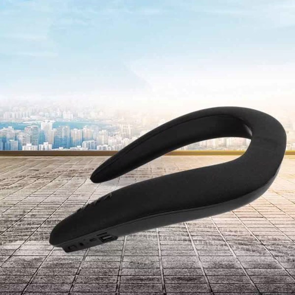 Bärbara Bluetooth högtalare med nackband, trådlös bärbar personlig kroppshögtalare （1 st）
