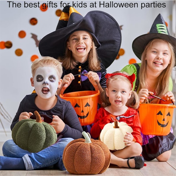 Pehmo Kurpitsatyyny, Halloween Kurpitsatyyny Koriste, Heittotyyny Syksyn Makuuhuoneen Koristeluun Halloween Juhlapalvelukset (Oranssi, 11.02 Tuumaa)