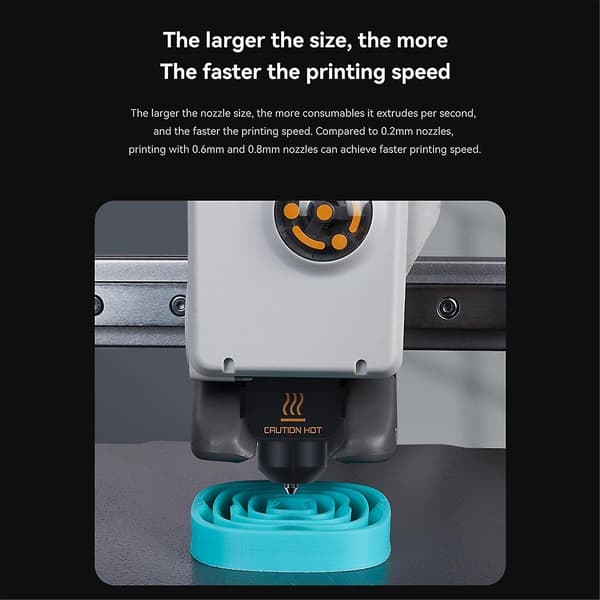 Hotend Kit til A1/a1 Mini Hurtig Hastighed Hot End Samling 0.4mm Hård