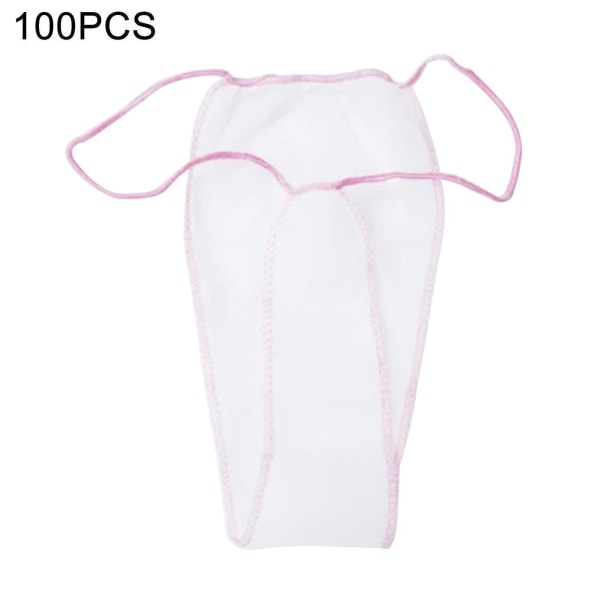 100 st/ set Engångstrosor Midjeband T string Bekväm kvinnor Hygienisk T string underkläder för spa