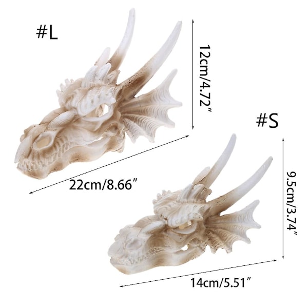 Akvariedekorationer Synkende Dinosaurie Kranie Akvarier Ornament