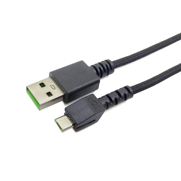 Universal Micro USB-kabel för Naga Pro trådlös mus flätad Ch