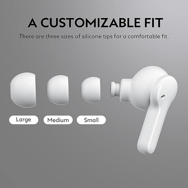 Trådløse hodetelefoner, Qcy T13 headset Bluetooth 5.1 med mikrofon berøringskontroll, 40 timers spilletid
