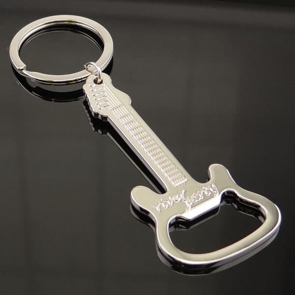 Gitar flaskeåpner nøkkelring pynt